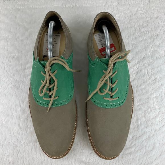1901 Men\'s Saddle Oxford Lace Up Leather Shoes Size 11 main image 8